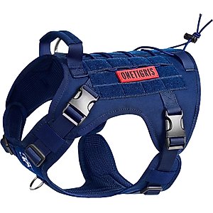 OneTigris FIRE WATCHER 2.0 No Pull Dog Harness, Navy Blue, Medium: 24 to 32-in chest