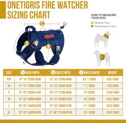 OneTigris FIRE WATCHER 2.0 No Pull Dog Harness, Navy Blue, Medium: 24 to 32-in chest slide 2 of 8