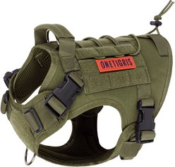 OneTigris FIRE WATCHER 2.0 No Pull Dog Harness, Ranger Green, Small: 20 to 27-in chest