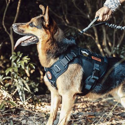 Show full view: OneTigris FIRE WATCHER 2.0 Tactical Dog Harness, Black, Large, Chest Girth 27-36-in slide 5 of 12