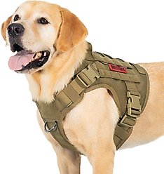 OneTigris FIRE WATCHER 2.0 Tactical Dog Harness, Cotoye Brown, Large, Chest Girth 27-36-in slide 2 of 9