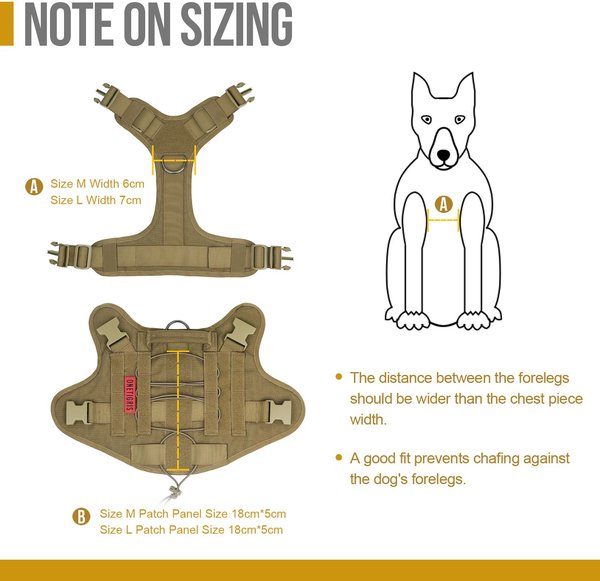 OneTigris FIRE WATCHER 2.0 Tactical Dog Harness