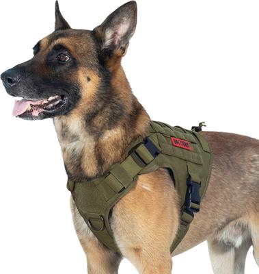 Show full view: OneTigris FIRE WATCHER 2.0 Tactical Dog Harness, Ranger green, Large, Chest Girth 27-36-in slide 5 of 12