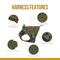 Show in main carousel: OneTigris FIRE WATCHER 2.0 Tactical Dog Harness, Ranger green, Medium, Chest Girth 24-32-in slide 9 of 12