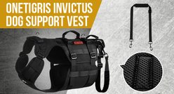 OneTigris Full Body Dog Lift Support Harness, Black, Large slide 2 of 9