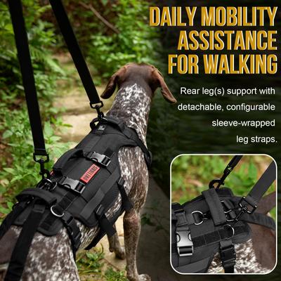Show full view: OneTigris Full Body Dog Lift Support Harness, Black, X-Large slide 7 of 11