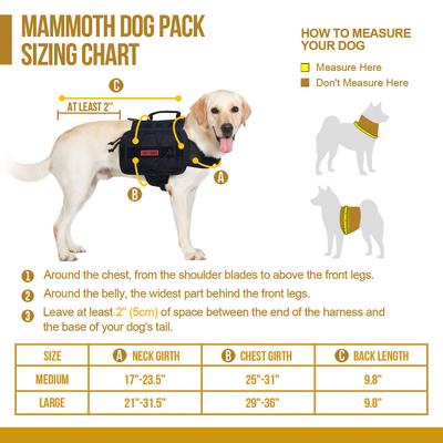 Show full view: OneTigris Mammoth Dog Pack, Black, Large slide 3 of 11