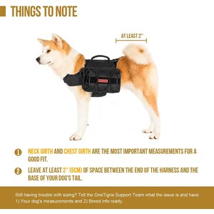 OneTigris Mammoth Dog Pack, Black, Large