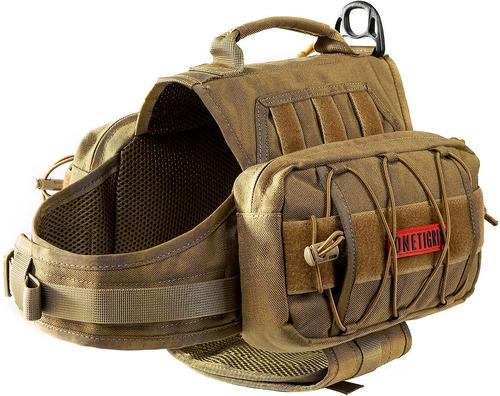 Show full view: OneTigris Mammoth Dog Pack, Coyote Brown, Large slide 3 of 10