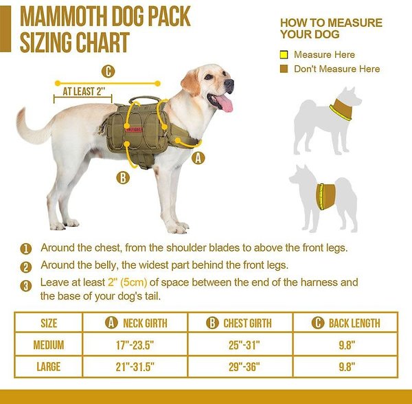 OneTigris Mammoth Dog Pack