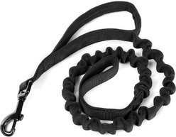OneTigris Training Nylon Bungee Dog Leash, Black, 3.875-ft long, 1-in wide