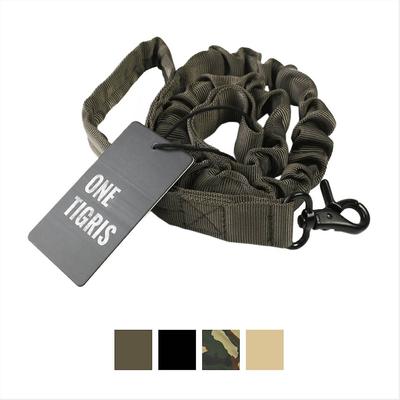 Show full view: OneTigris Training Nylon Bungee Dog Leash, Ranger Green, 3.875-ft long, 1-in wide slide 2 of 9