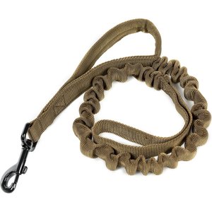 OneTigris Training Nylon Bungee Dog Leash, Tan, 3.875-ft long, 1-in wide