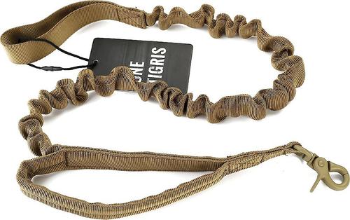 Show full view: OneTigris Training Nylon Bungee Dog Leash, Tan, 3.875-ft long, 1-in wide slide 4 of 12