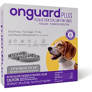 SecureAway Dog Flea Collar Protector & Seresto Flea & Tick Collar for Dogs, up to 18-lbs