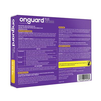 Show full view: Onguard Plus Flea & Tick Spot Treatment for Dogs, 23-44 lbs, 3 Doses (3-mos. supply) slide 2 of 11