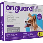 Onguard Plus Flea & Tick Spot Treatment for Dogs, 5-22 lbs, 6 Doses (6-mos. supply)