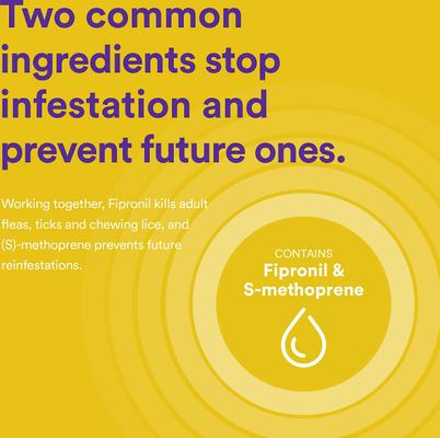 Show full view: Onguard Plus Flea & Tick Spot Treatment for Dogs, 89-132 lbs, 12 Doses (12-mos. supply) slide 3 of 10