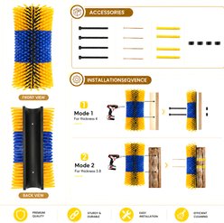 ONIZOOMI Livestock Farm Animal Back Scratching Brush, Large, 2 count slide 2 of 8