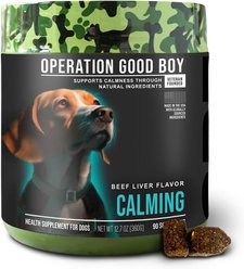 Operation Good Boy Beef Flavored Calming Supplement for Dogs, 90 count
