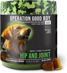 Operation Good Boy Beef Flavored Hip & Joint Supplement for Dogs, 90 count