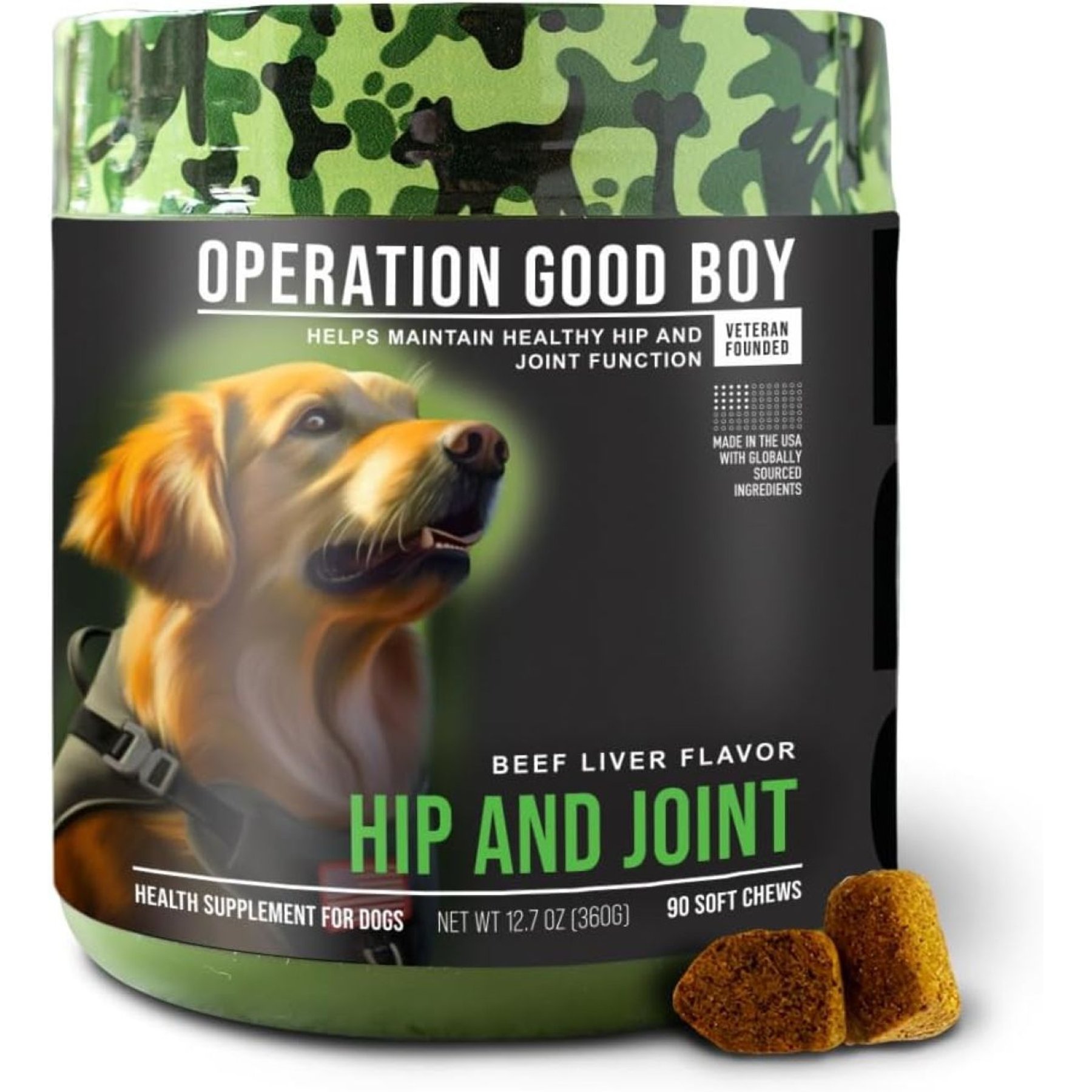 Operation Good Boy Beef Flavored Hip & Joint Supplement for Dogs, 90 count