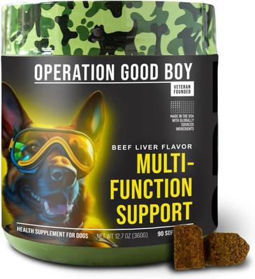 Show full view: Operation Good Boy Beef Flavored Multi-Functional Supplement for Dogs, 90 count slide 1 of 11
