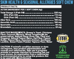 Operation Good Boy Peanut Butter Flavored Skin Health & Allergy Supplement for Dogs, 90 count slide 2 of 8