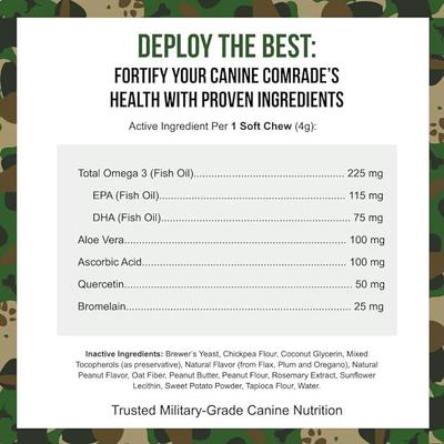 Show full view: Operation Good Boy Peanut Butter Flavored Skin Health & Allergy Supplement for Dogs, 90 count slide 4 of 10