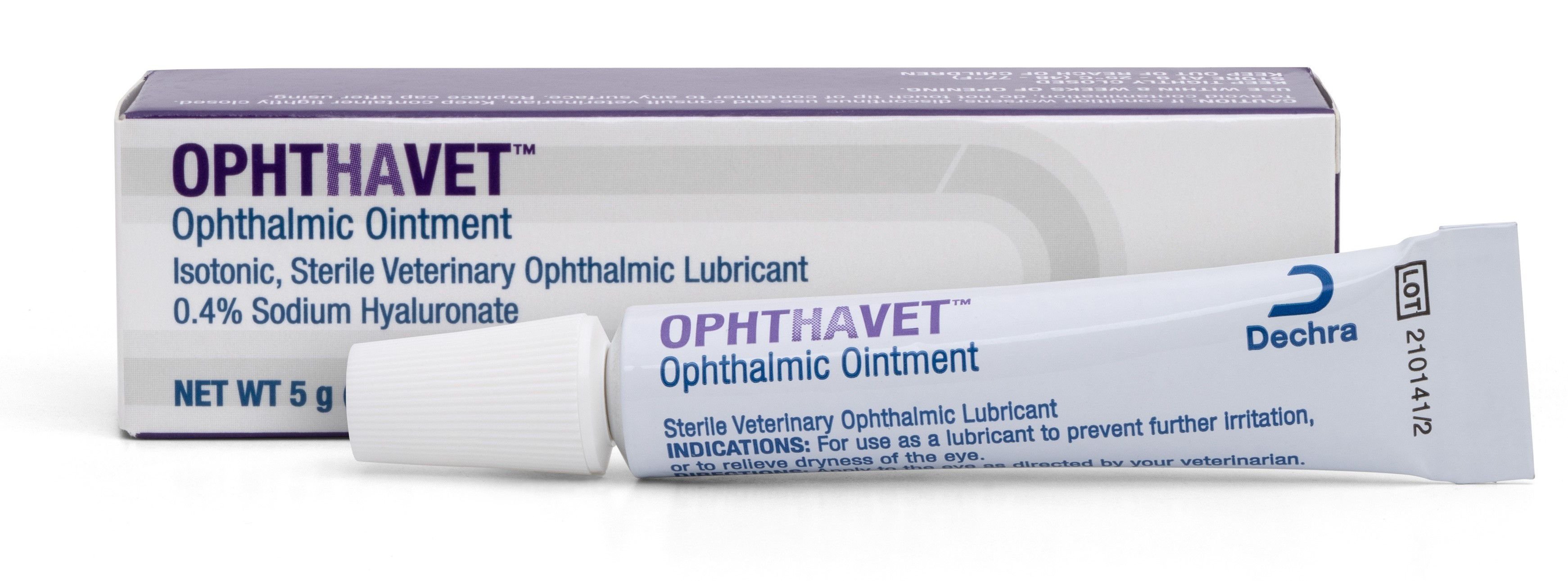 Ophthalmic Ointment Eye Lubricant for Dogs & Cats, 5-g tube