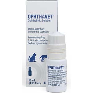 OphtHAvet Ophthalmic Solution Eye Lubricant for Dogs & Cats, 10-mL bottle