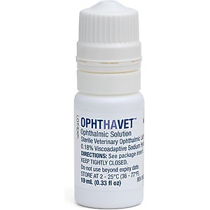 OphtHAvet Ophthalmic Solution Eye Lubricant for Dogs & Cats, 10-mL bottle