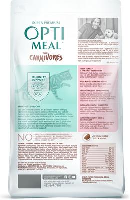 Show full view: Optimeal Grain-Free Turkey & Veggies Recipe Dry Cat Food, 3.3-lb bag slide 3 of 9