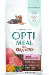 Optimeal Grain-Free Weight Management Lamb & Veggies Recipe Toy Breed Dry Dog Food, 3.3-lb bag