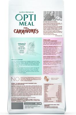 Show full view: Optimeal Grain-Free Weight Management Lamb & Veggies Recipe Toy Breed Dry Dog Food, 3.3-lb bag slide 3 of 4