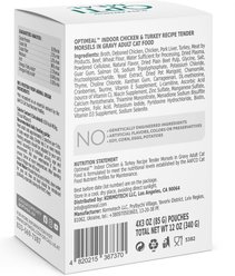 Optimeal Indoor Chicken & Turkey Recipe Tender Morsels In Gravy Recipe Wet Cat Food, 3-oz pouch, case of 24 slide 2 of 5