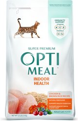 Optimeal Indoor Health Cat Chicken & Brown Rice Recipe Dry Cat Food, 3.3-lb bag