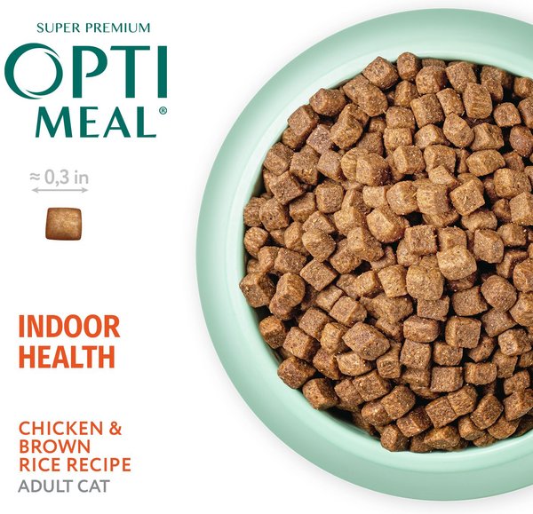 Optimeal Indoor Health Cat Chicken & Brown Rice Recipe Dry Cat Food