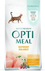 Optimeal Nutrient Balance Chicken & Brown Rice Recipe Dry Cat Food, 22-lb bag
