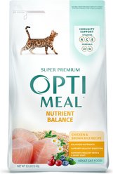 Optimeal Nutrient Balance Chicken & Brown Rice Recipe Dry Cat Food, 3.3-lb bag