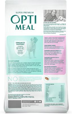 Show full view: Optimeal Nutrient Balance Lamb & Rice Recipe Small Breed Dry Dog Food, 8.8-lb bag slide 3 of 7