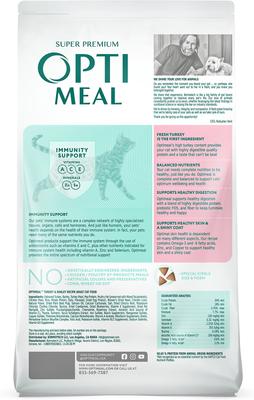 Show full view: Optimeal Nutrient Balance Turkey & Barley Recipe Adult Dry Cat Food, 8.8-lb bag slide 3 of 6