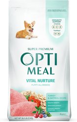 Optimeal Puppy Vital Nurture Turkey & Oatmeal Recipe Dry Dog Food, 26.5-lb bag