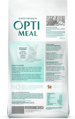 Show full view: Optimeal Puppy Vital Nurture Turkey & Oatmeal Recipe Dry Dog Food, 26.5-lb bag slide 3 of 7