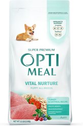 Optimeal Puppy Vital Nurture Turkey & Oatmeal Recipe Dry Dog Food, 3.3-lb bag