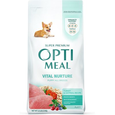 Optimeal Optimeal Puppy Vital Nurture Turkey & Oatmeal Recipe Dry Dog Food, 3.3-lb bag