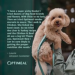 Optimeal Tender Morsels with Chicken & Lamb in Savory Sauce Adult Wet Dog Food, 3-oz pouch, 12 count slide 2 of 5