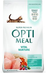 Optimeal Vital Nurture Kitten Chicken & Rice Recipe Dry Cat Food, 8.8-lb bag