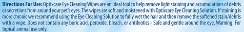 Show full view: Optixcare Dog & Cat Eye Cleaning Wipes, 50 count slide 4 of 10