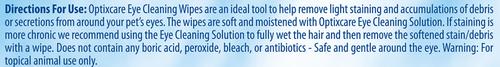 Show full view: Optixcare Dog & Cat Eye Cleaning Wipes, 50 count slide 5 of 10